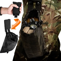 Bolsa de basura táctica, bolsa de reciclaje Molle Mag, bolsa de herramientas EDC de utilidad plegable, bolsa de revista con cordón, paquete Airsoft de caza