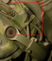 Organizador cables tácticos MOLLE para casco NVG