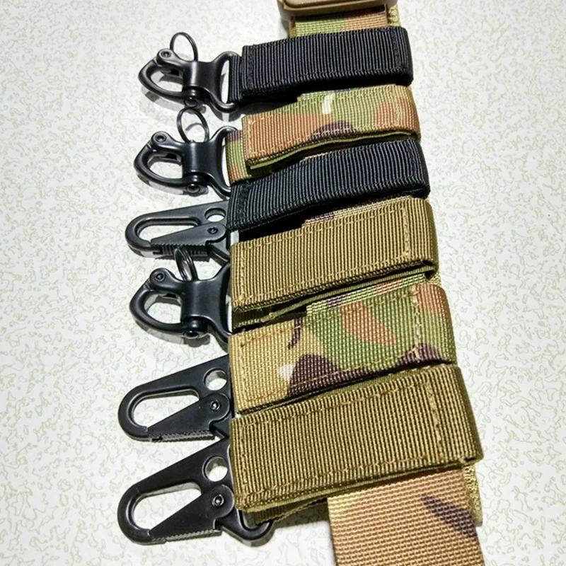 Gancho táctico de nailon para llave, hebilla de correas, sistema colgante, hebilla de cinturón Molle, chaleco, accesorios de Metal colgantes, equipo - imagen 2