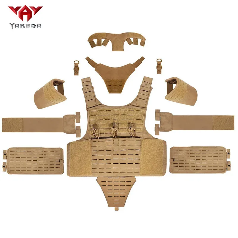 Chaleco de entrenamiento YAKEDA, equipo de chaleco multifuncional MOLLE láser, chaleco de camuflaje para exteriores - imagen 2