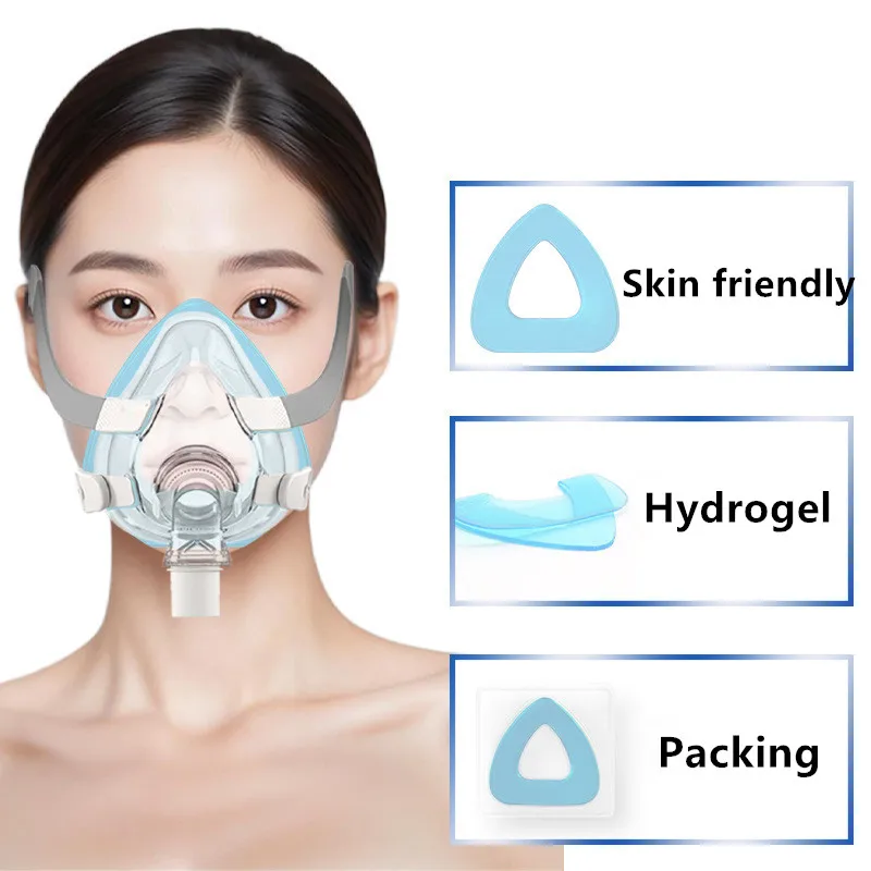 Almohadillas nasales CPAP de tamaño L, revestimientos de máscara de hidrogel para reducir fugas de aire y ampollas dolorosas, lavables - imagen 4