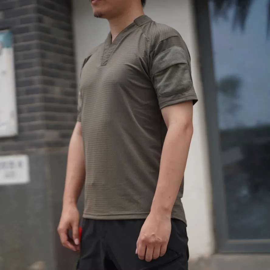 Camiseta de rugby estilo Velocity Camiseta táctica de manga corta de secado rápido CAG Love Ranger Green - imagen 2