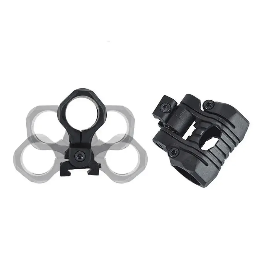 Nuevo Soporte de luz de 5 posiciones de 25mm para caza, linterna Airsoft Picatinny, riel de 20mm - imagen 3