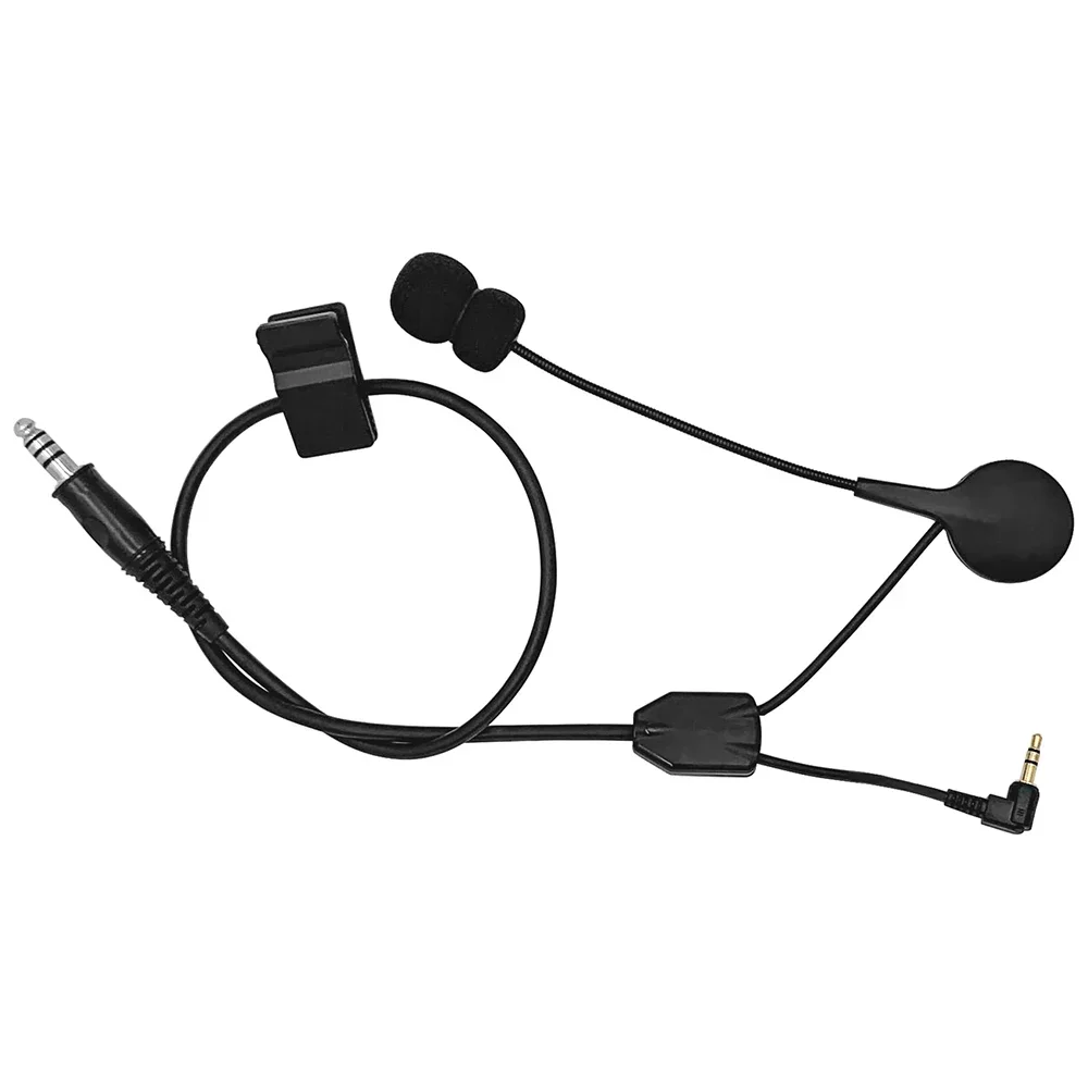 Adaptador de auriculares táctico Y juego de cables con adaptador PTT U94 PTT Compatible con auriculares Sordin Ipsc - imagen 4