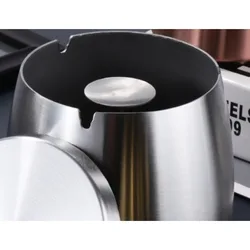 Cenicero anti-viento de acero inoxidable gran capacidad para exterior
