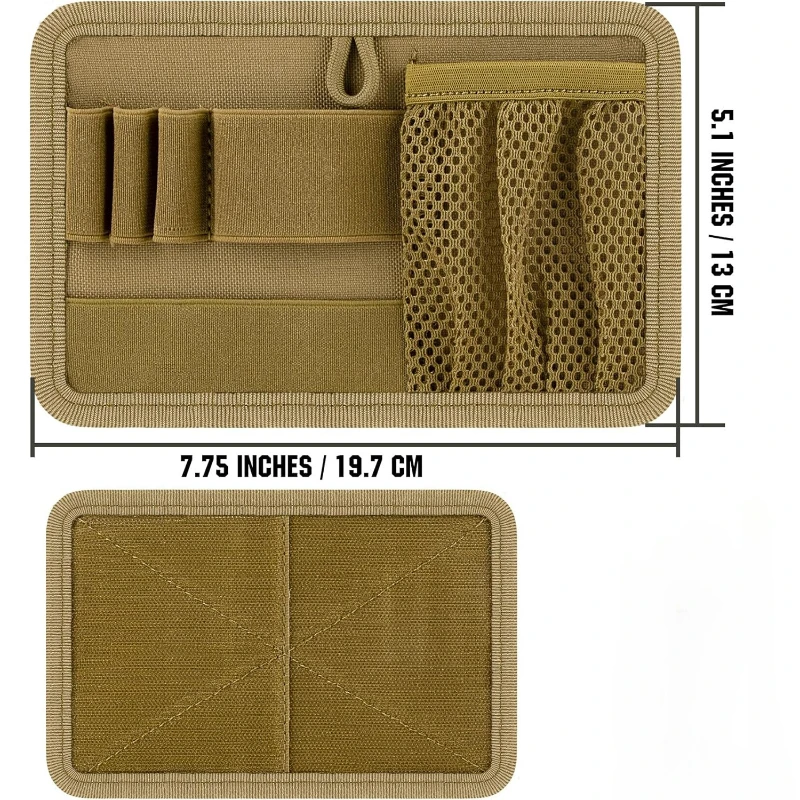 Organizador de Panel de inserción de bolsa táctica, organizador Modular de gancho y bucle de Panel administrador de utilidad con sujetadores de gancho para mochila de paquetes - imagen 5