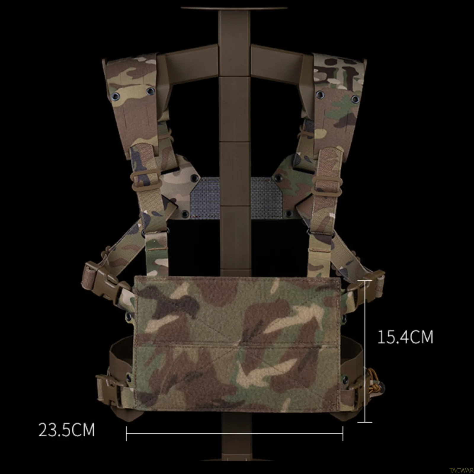 FC Chest Rig V2 Compatible con aletas delanteras, portador de panel frontal ligero para caza Airsoft - imagen 3