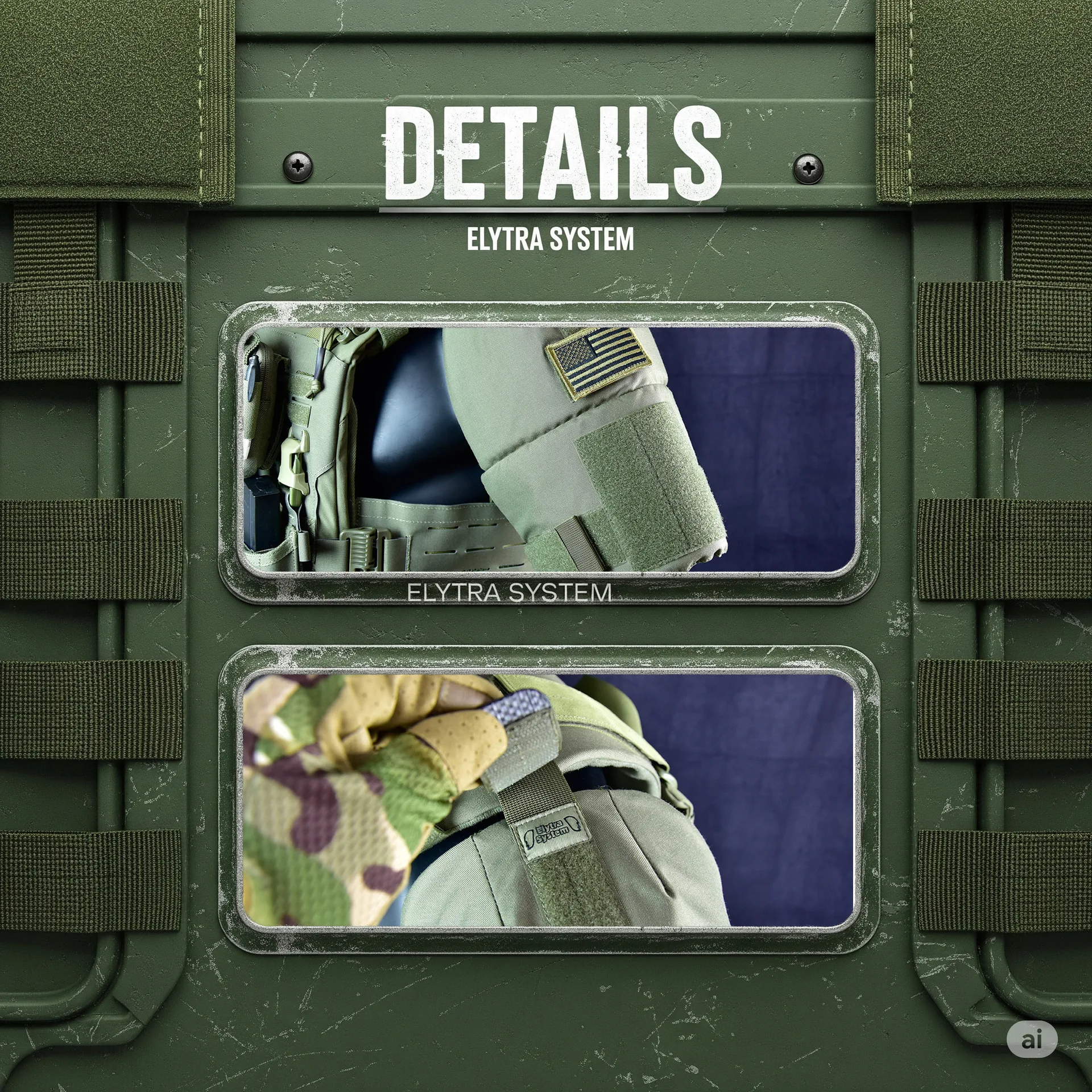 Protector de hombro táctico ajustable, protector de brazo multifuncional desmontable, paquete de accesorios expandidos, protección de armadura de hombro - imagen 5