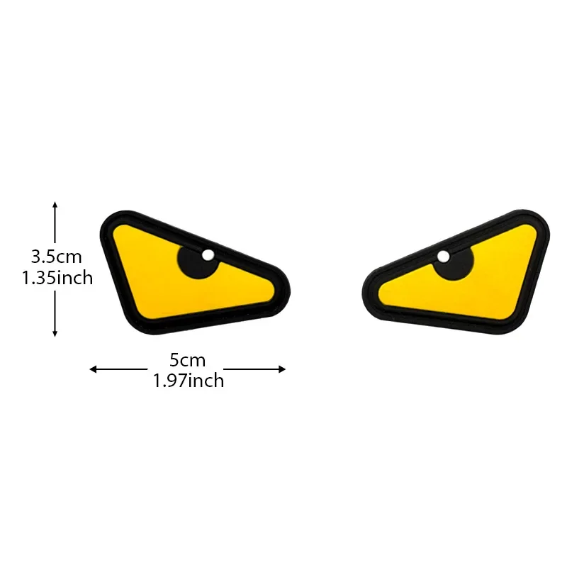 EYES-Parche de goma suave de PVC 3D, insignia de moral táctica DIY con gancho y bucle, pegatinas decorativas para mochila divertida, parches para ropa - imagen 2