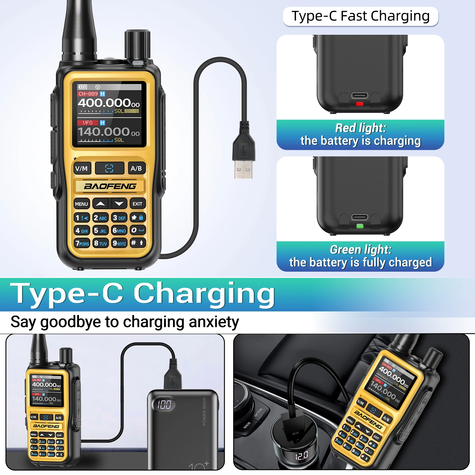Baofeng UV-5R Walkie Talkie Banda Completa con Bluetooth - imagen 3