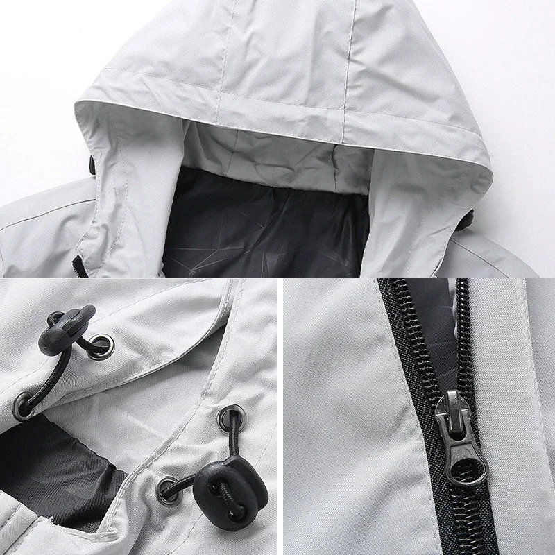 Chaqueta hombre otoño impermeable resistente al viento con capucha - imagen 5