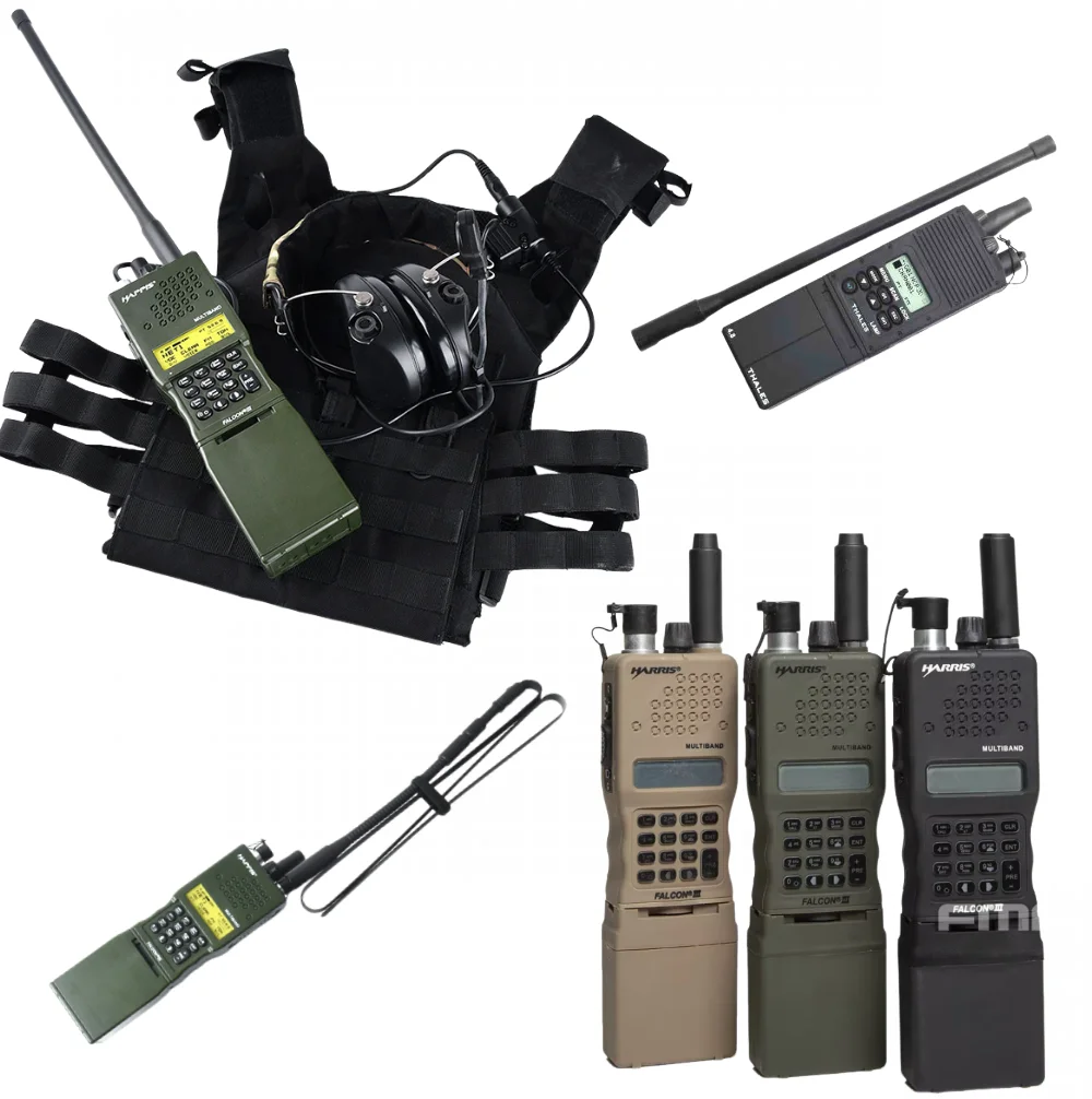 Táctico Airsoft AN/PRC-152 Radio simulada Modelo decorativo Caja de comunicación Sin función Paquete de antena PRC-148/152 (Dummy) - imagen 3