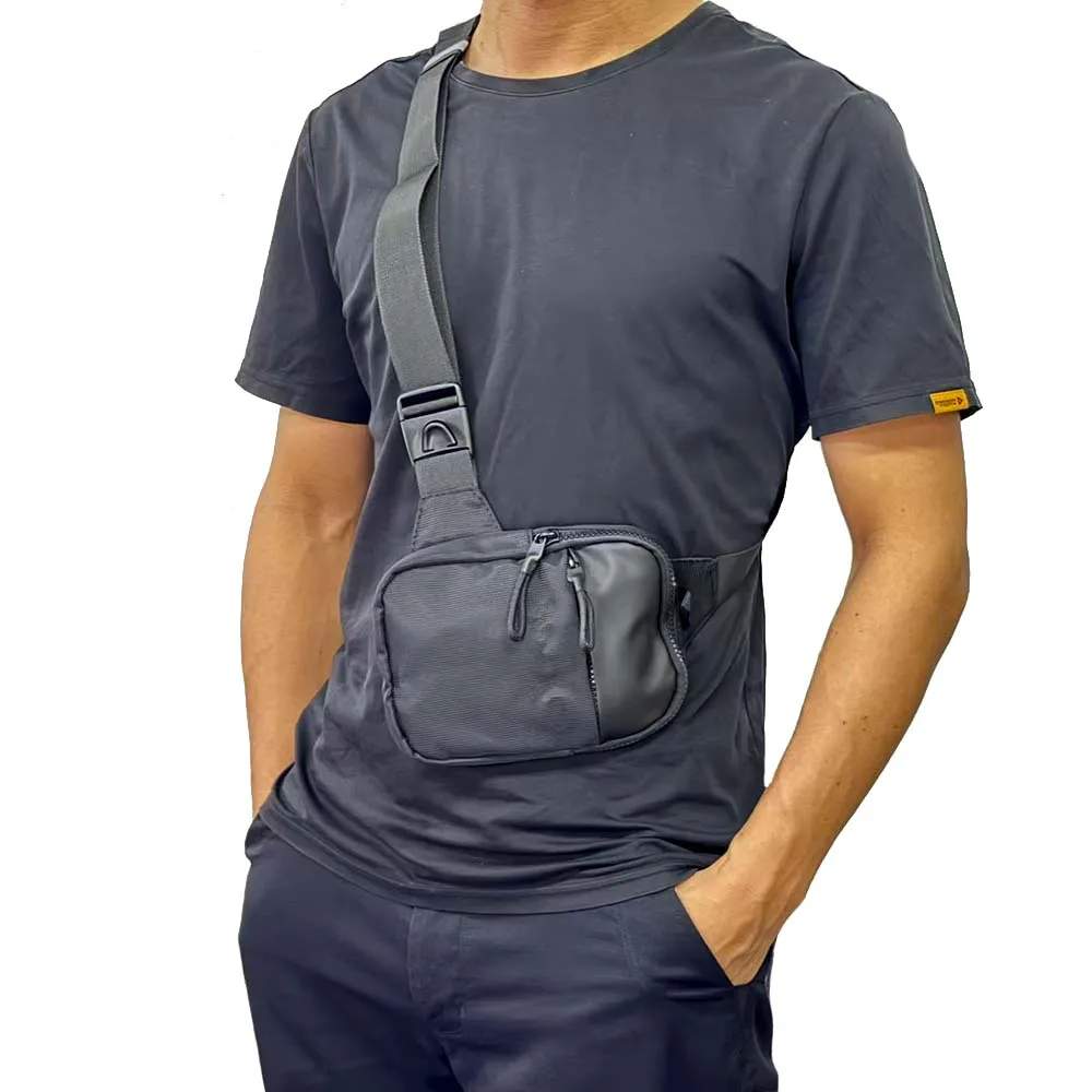 Bolso cruzado impermeable de un solo hombro, corsé unisex, adecuado para teléfonos móviles de 7,5 pulgadas - imagen 3