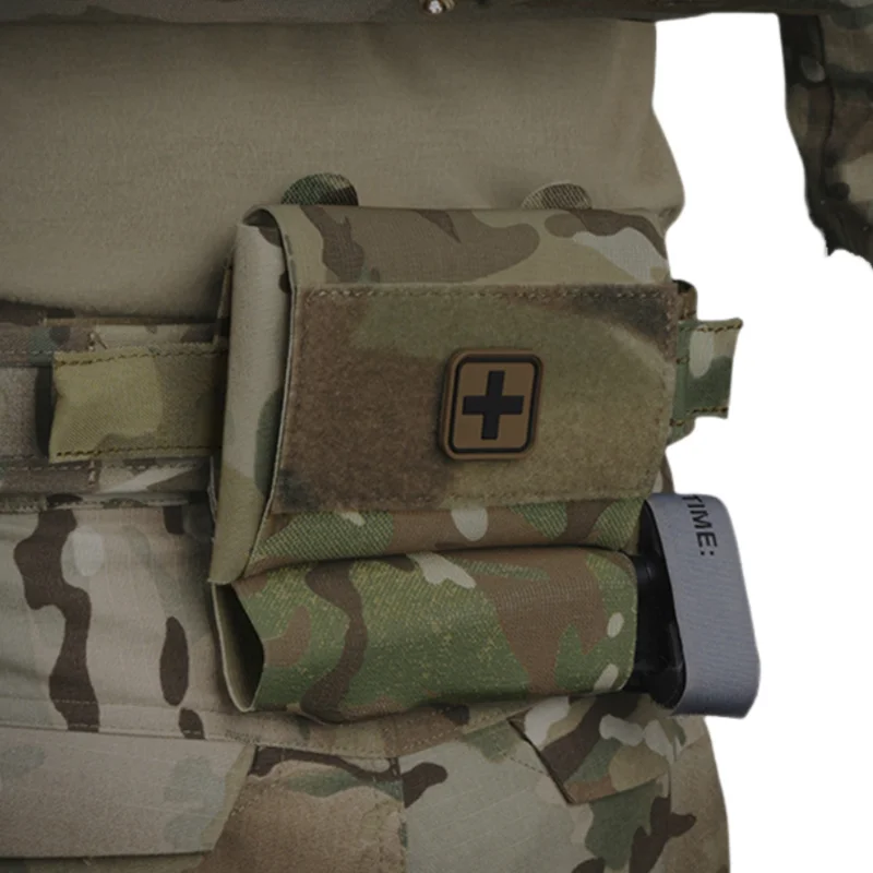 Bolsa de primeros auxilios para acampar al aire libre MOLLE |   Kit Trauma compacto con torniquete |   Organizador de cinturones EDC - imagen 5