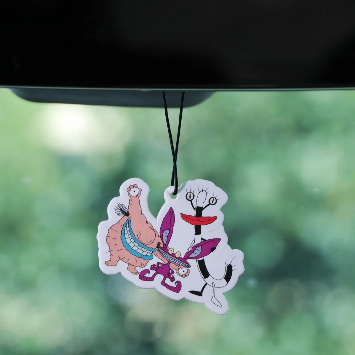 Tabletas de aromaterapia para coche con dibujos divertidos, colgante de fragancia para Interior de coche, ambientador, decoración colgante para espejo retrovisor