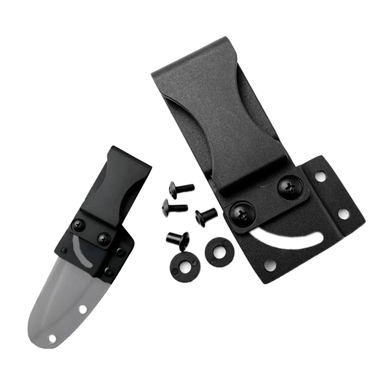 Clip para cinturón de cuchillo, clip para cintura, accesorios para funda K, clip para cuchillo táctico, para fundas DIY, accesorio para cuchillo con clip de cintura de plástico