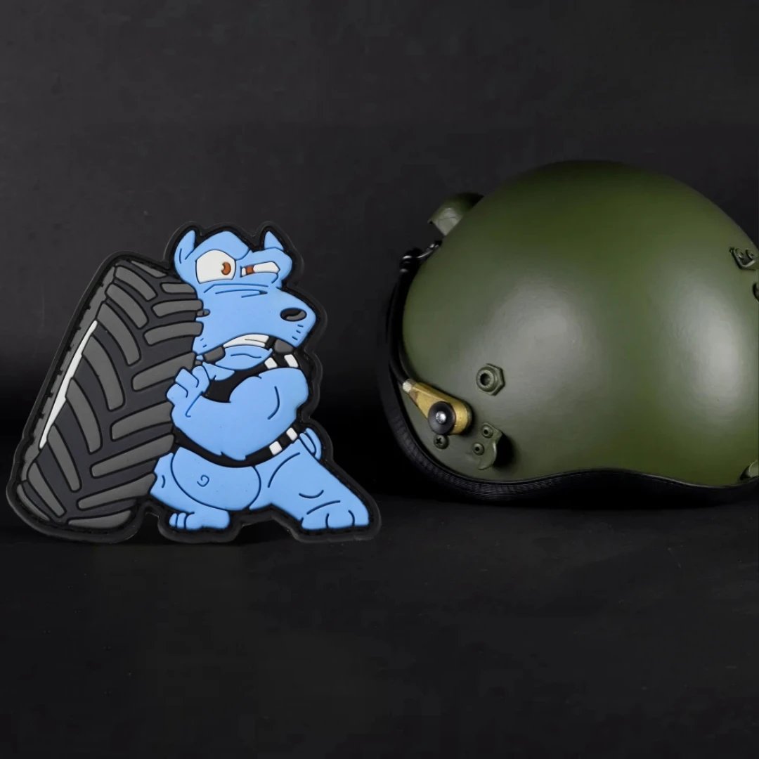 Parche táctico Hippo Squad de PVC, insignias de moral de la serie Hippo para Fitness en pegatina para mochila, brazalete militar, parches de gancho para ropa - imagen 4