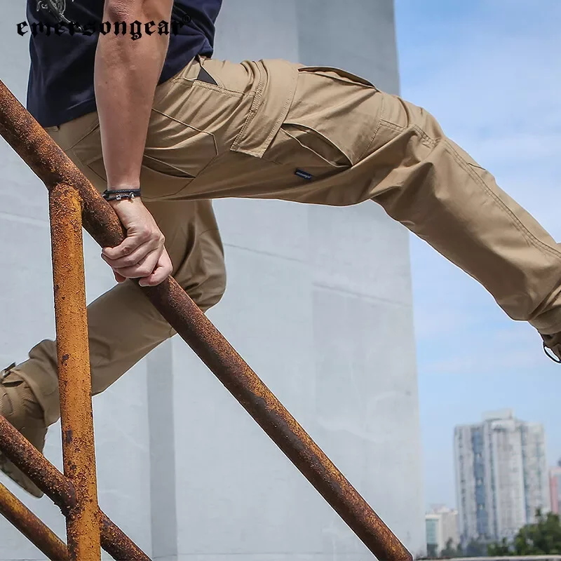 Emersongear etiqueta azul táctica ajuste ergonómico pantalones largos de carga para hombre entrenamiento Airsoft caza senderismo militar EMB9463 - imagen 4