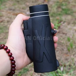 80x Zoom 50000M HD Bak4 binoculares potentes portátiles telescopio profesional de largo alcance Monocular caza