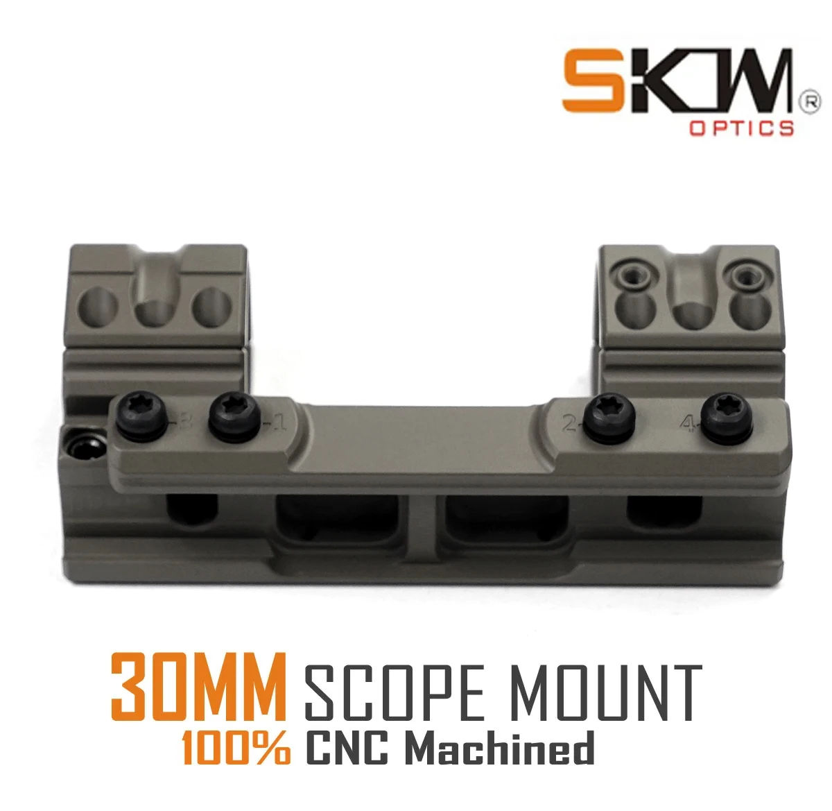 Anillos de alcance de 1,54 pulgadas para rieles Picatinny 1913, AR15, alcance de una sola pieza M4, montaje de 35 mm, 30 mm y 34 mm, color del desierto - imagen 5