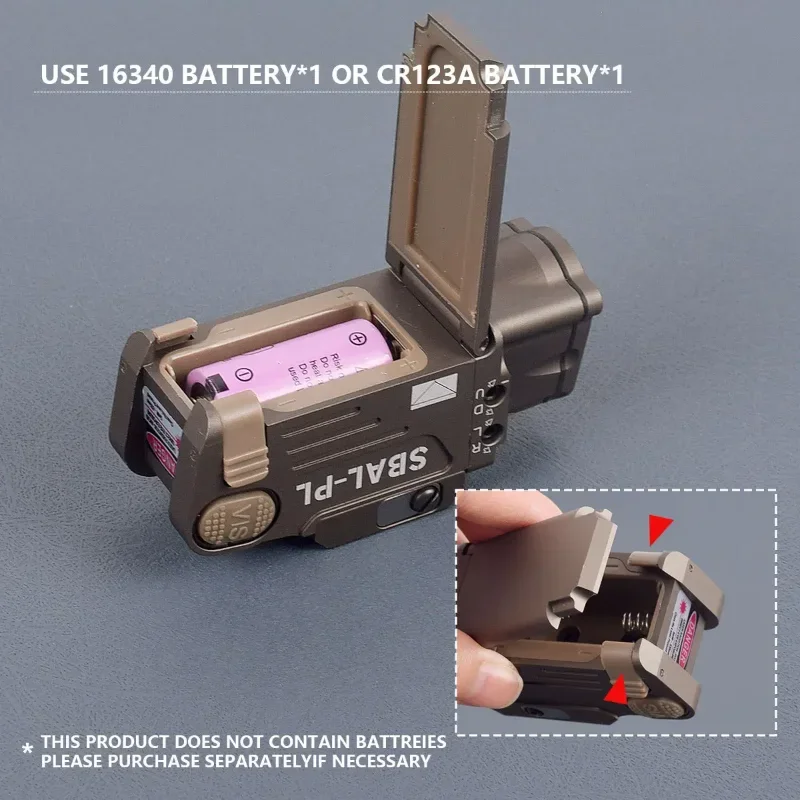 Arma táctica SBAL PL, explorador con láser rojo y verde, linterna estroboscópica constante SF X400, compatible con Rifle de pistola con riel Picatinny de 20mm - imagen 5