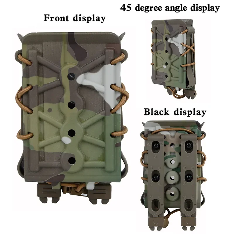 Nuevo Bolsas tácticas para revistas, cinturón Molle de 5,56mm y 7,62mm, estuche portador de munición de conexión rápida, bolsa - imagen 2