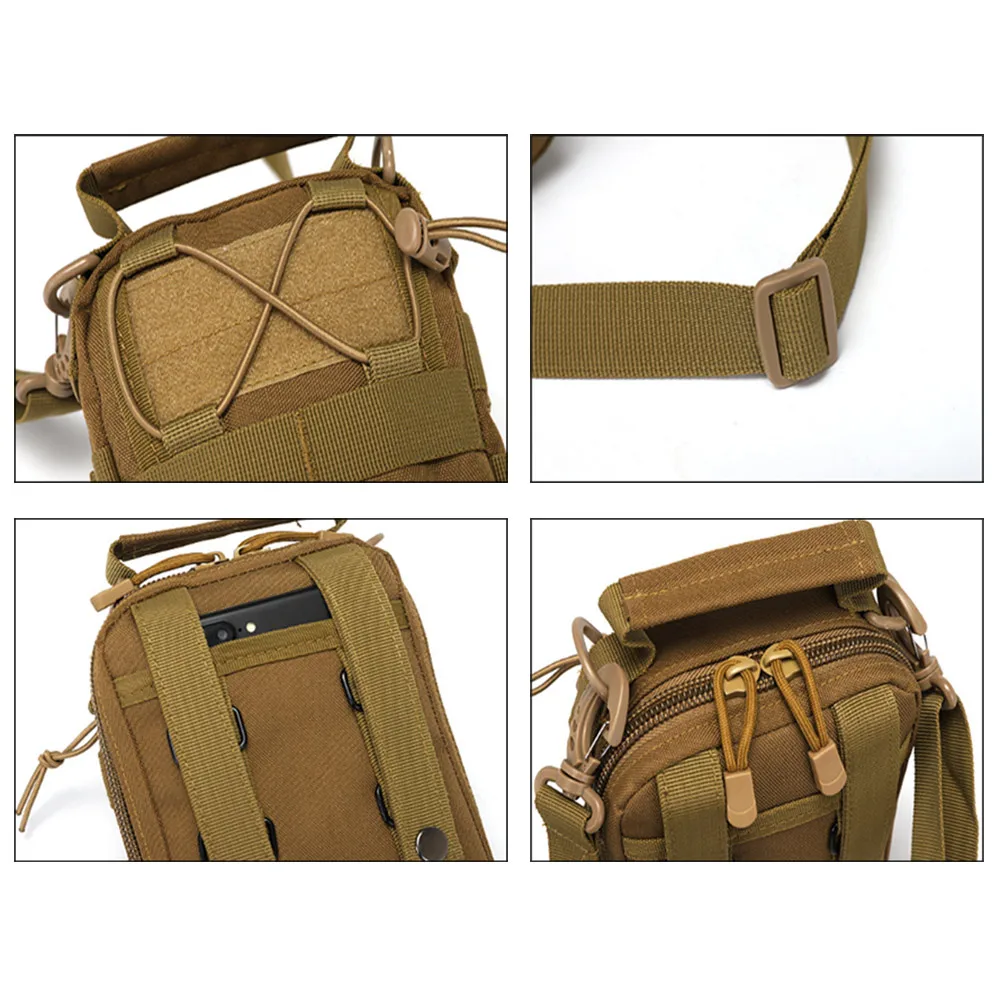 Bolso táctico militar al aire libre Oxford, bolsas cruzadas de hombro, impermeable, caza, Camping, Mochila del ejército Molle EDC - imagen 4