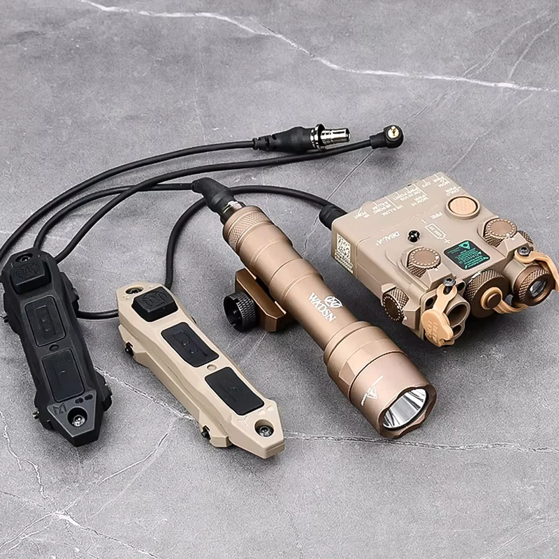 Luz Led táctica WADSN DBAL-A2 IR, versión estroboscópica, mira de puntería roja, infrarrojo IR con linterna M300A M600U Airsoft DBAL PEQ NGAL