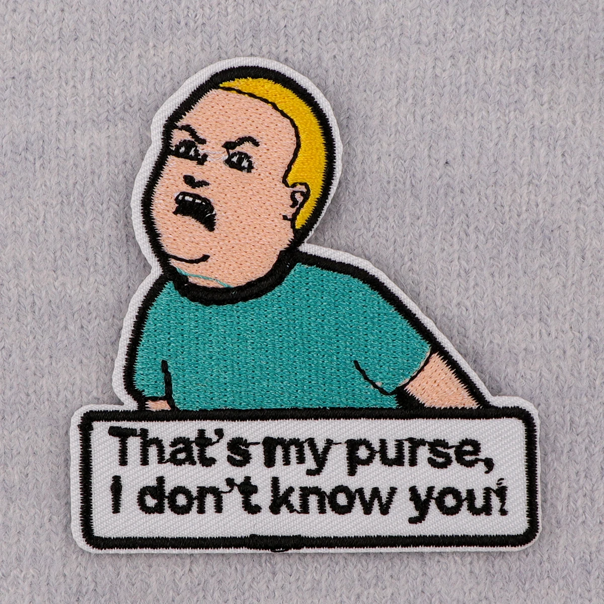 Que es mi bolso parche bordado divertido niño de dibujos animados parches para planchar para ropa parches termoadhesivos en ropa insignias para coser DIY - imagen 2