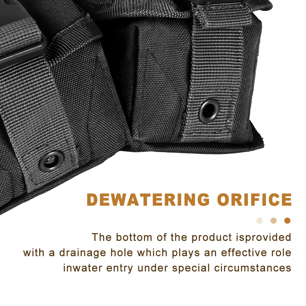 Bolsa de nailon 600D para Granada individual/doble, bolsa para Granadas Molle Frag para caza al aire libre, accesorios de Paintball CS, equipo Airsoft - imagen 3