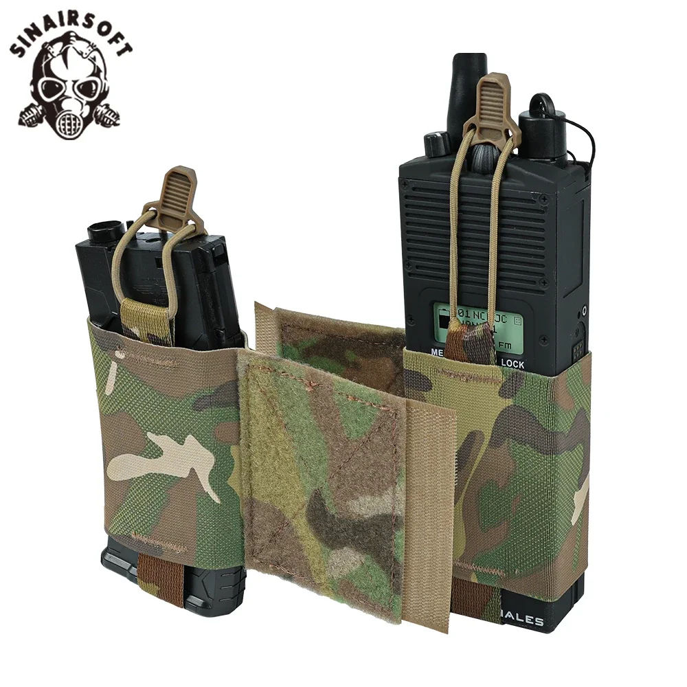 Soporte táctico elástico para Radio MBITR, bolsa Wingman AR M4 5,56, almacenamiento de revistas, cordón de choque, retensión, chaleco de caza, accesorios - imagen 5