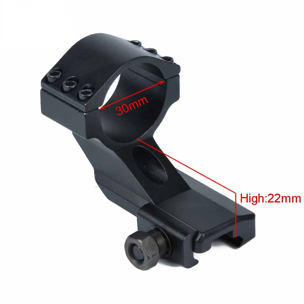 Mira telescópica táctica M2 M3, anillo de caza con punto verde y rojo, montura voladizo Aimpoint para mira telescópica Airsoft de 20mm - imagen 3