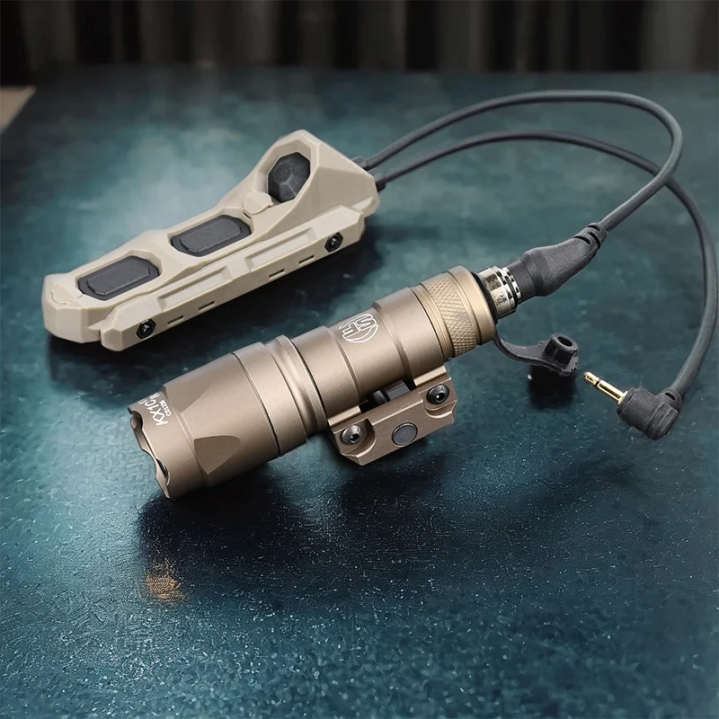 WADSN SF M300 M600 linterna táctica Metal Surefir Scout luz caza 400/600 lúmenes antorcha LED con interruptor de presión remoto - imagen 5