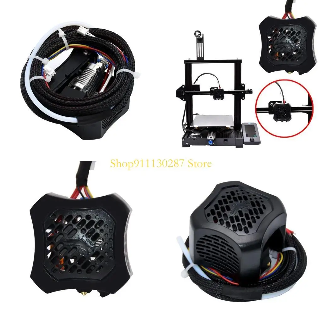 J1HC para Ender3 V2 Hotend 24V Accesorios extrusion reemplazo completo con ventilador enfriamiento para Ender3 V2