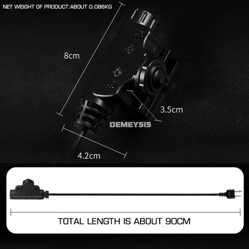 Auriculares tácticos PTT Icom / Kenwood / Midland / Motorola Talkabout/teléfono móvil U94 PTT Fit Nato Plug accesorios para auriculares - imagen 3