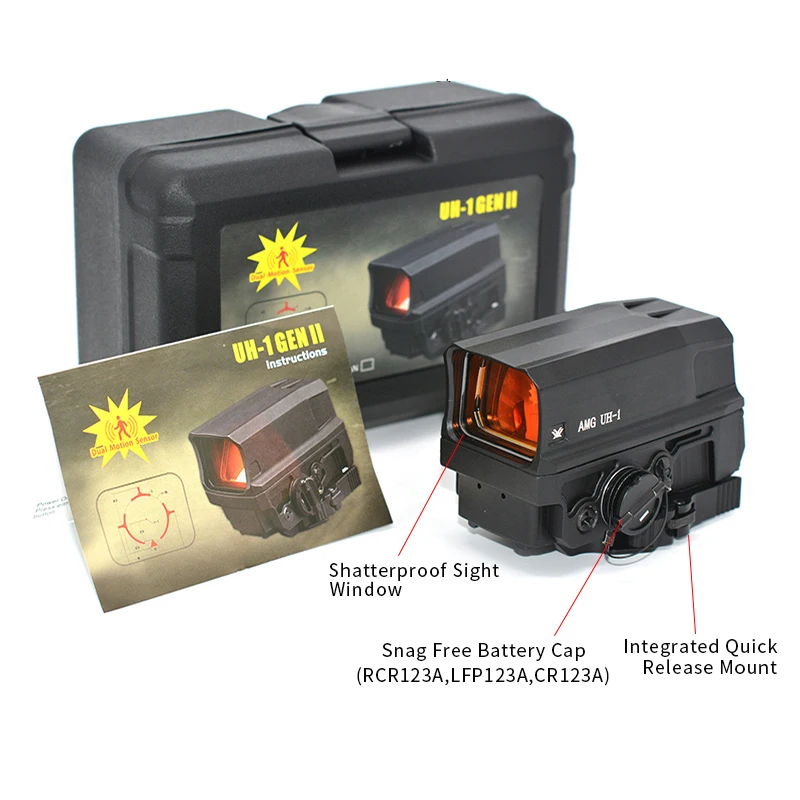 Óptica táctica holográfica Gen I, mira de punto rojo, arma, mira para Rifle, VMX-3T, lupa 3X para caza, combate de cuartos cerrados dinámicos - imagen 3