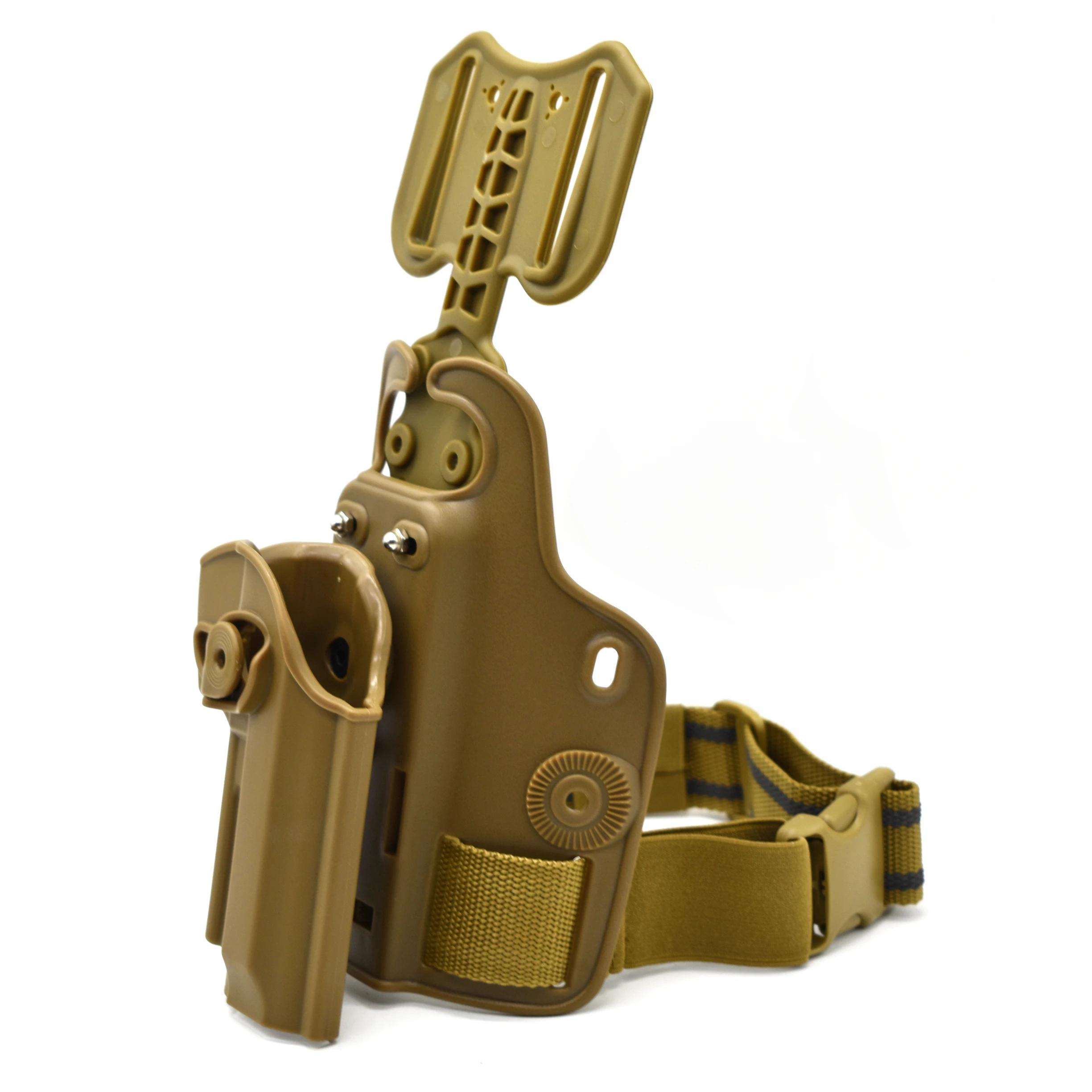 Plataforma de funda de pistola de pierna táctica para Glock 17 19 Beretta M9 Sig P226 Airsoft Drop muslo funda de pistola adaptador de paleta para caza - imagen 4