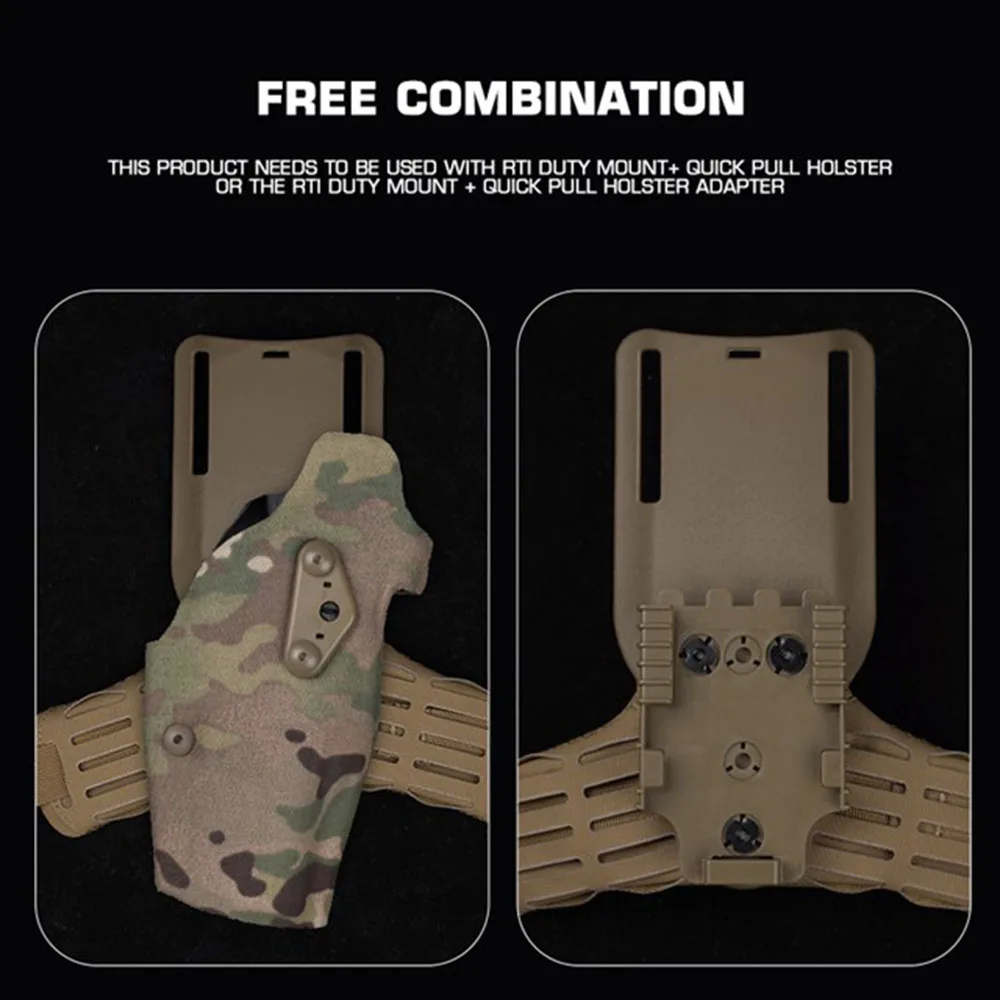 Correa táctica para pierna, banda de arco Rti, accesorio de montaje para funda para muslo, colgador de pierna, accesorios tácticos de caza - imagen 3