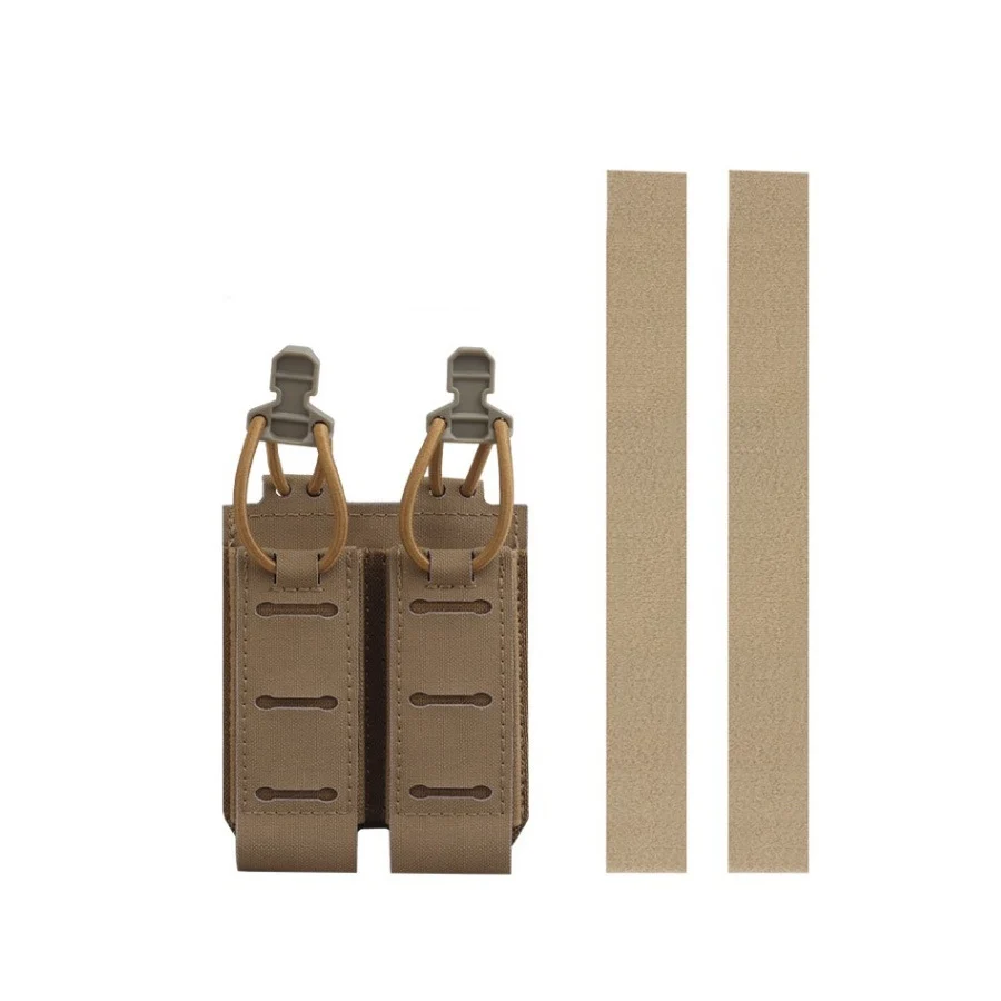 Paquete de accesorios tácticos MOLLE doble de 9MM, linterna multiusos montada en la cintura para exteriores, bolsa de herramientas diversas