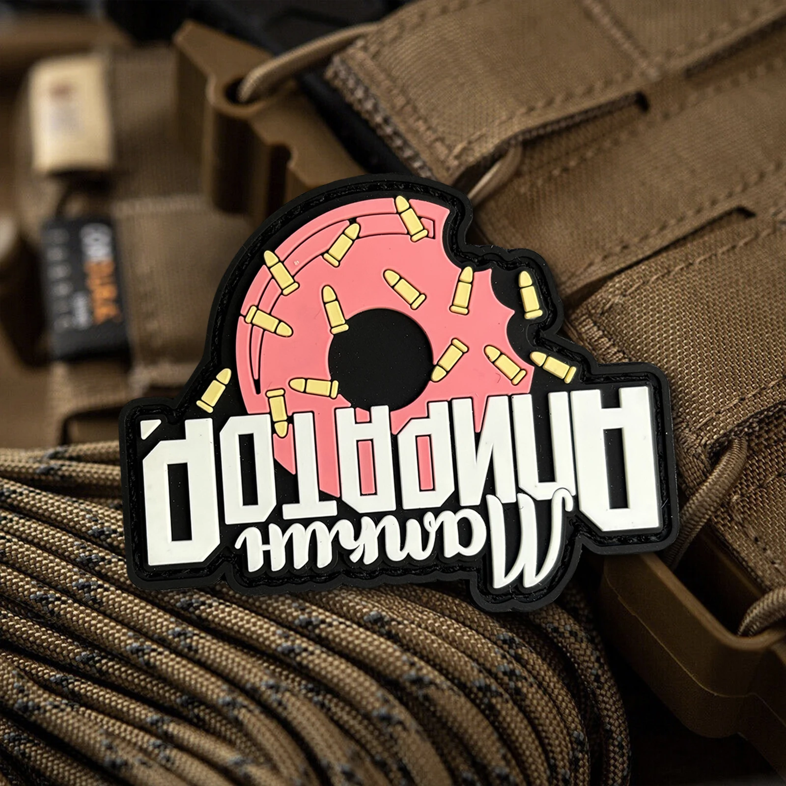 Parche PVC táctico moral con velcro gancho y bucle para mochila - imagen 3