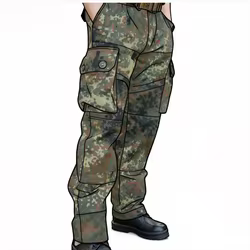 Pantalón táctico de combate camuflaje selva y desierto pierna recta