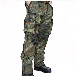 Pantalón táctico de combate camuflaje selva y desierto pierna recta
