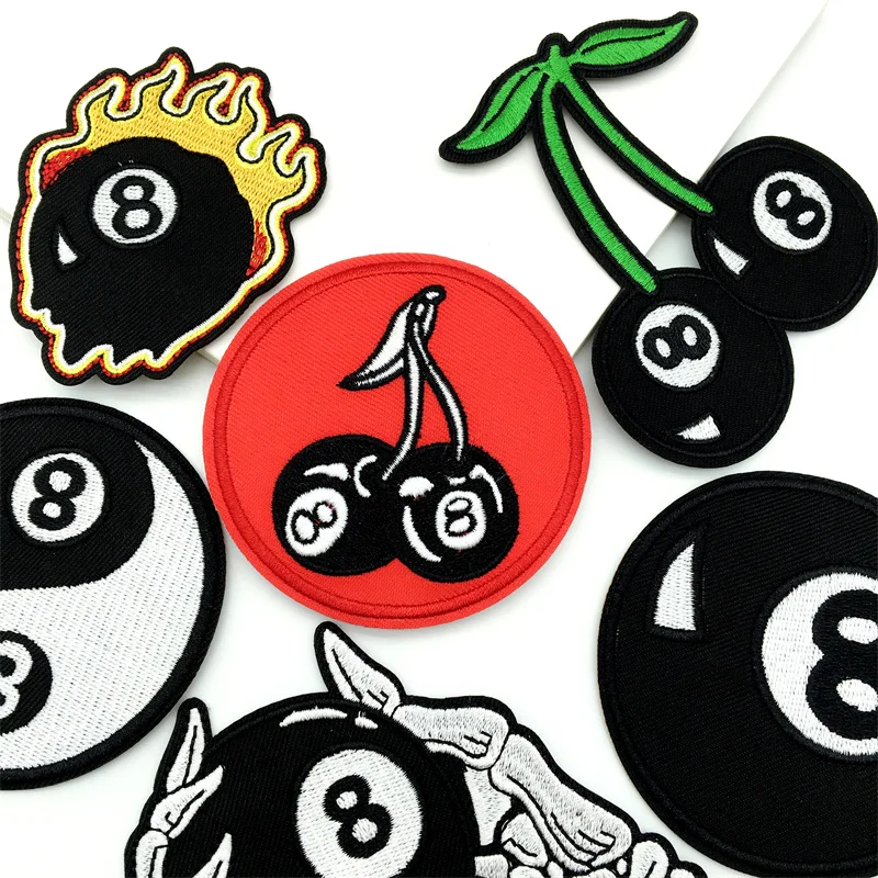 Parches bordados con número único 8, parches creativos de costura para bricolaje, chaquetas, Jeans, bolsas de ropa, parche de decoración de sombrero - imagen 3