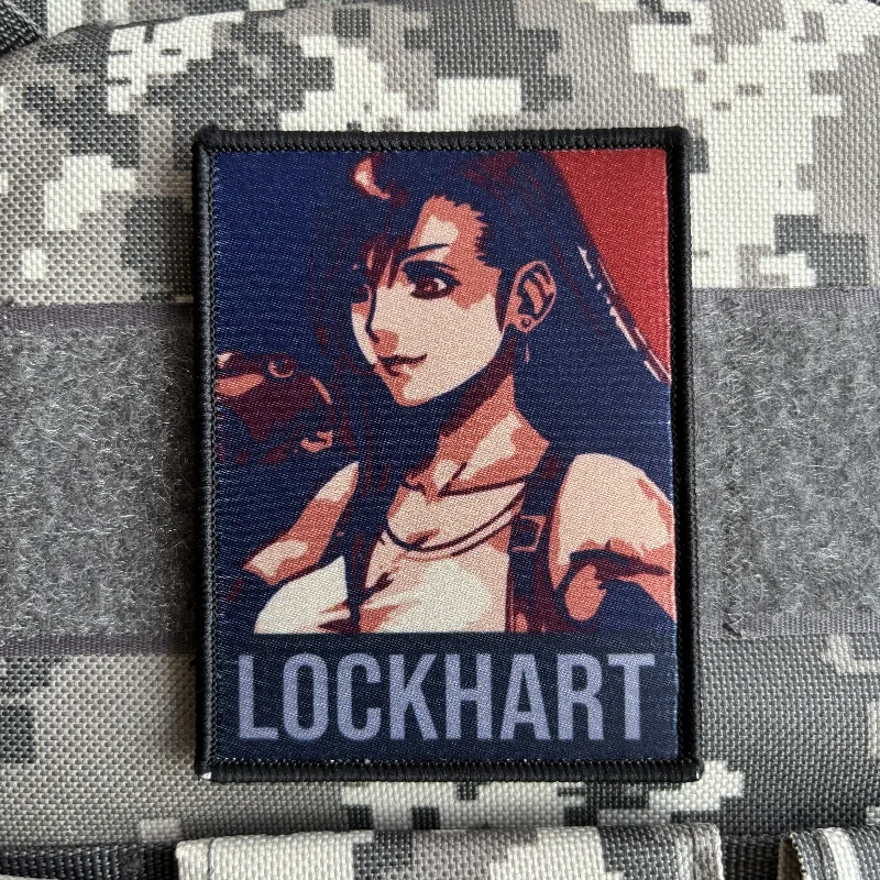 Parches tácticos Final Fantasy Tifa Lockhart, insignia de moral de personaje del juego, pegatinas de parche para mochila militar con impresión de gancho y bucle - imagen 3