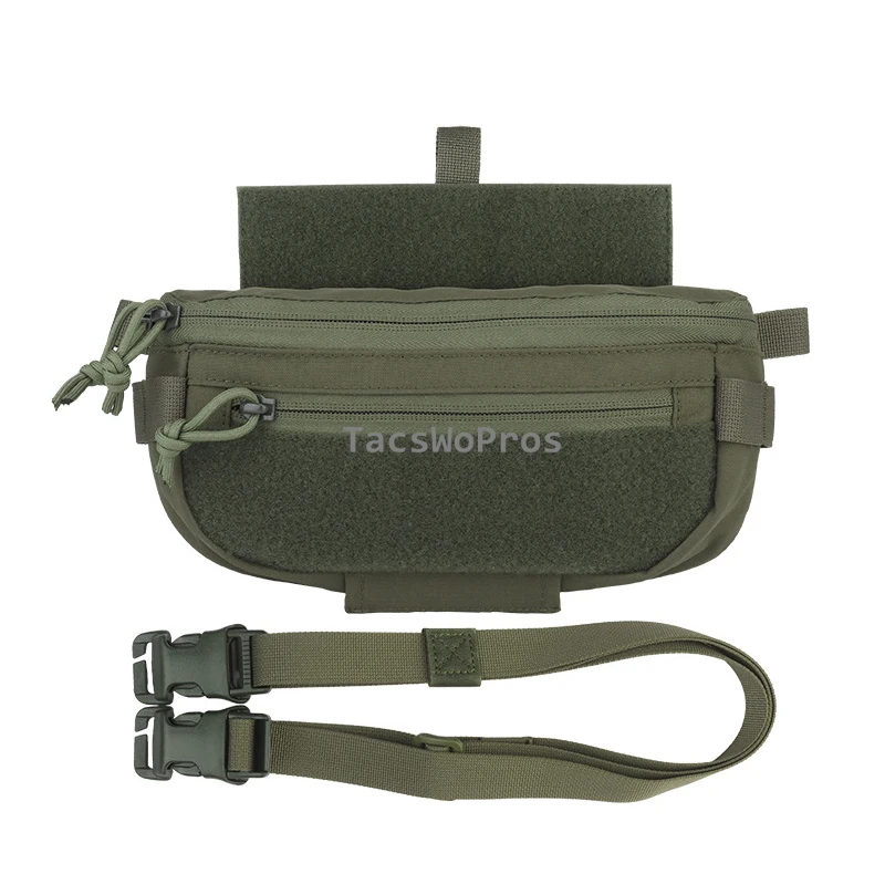 Bolsa táctica de combate, paquete colgante Abdominal compacto, bolso de hombro de liberación rápida, chaleco integrado, portador de placa, bolsas Airsoft - imagen 3