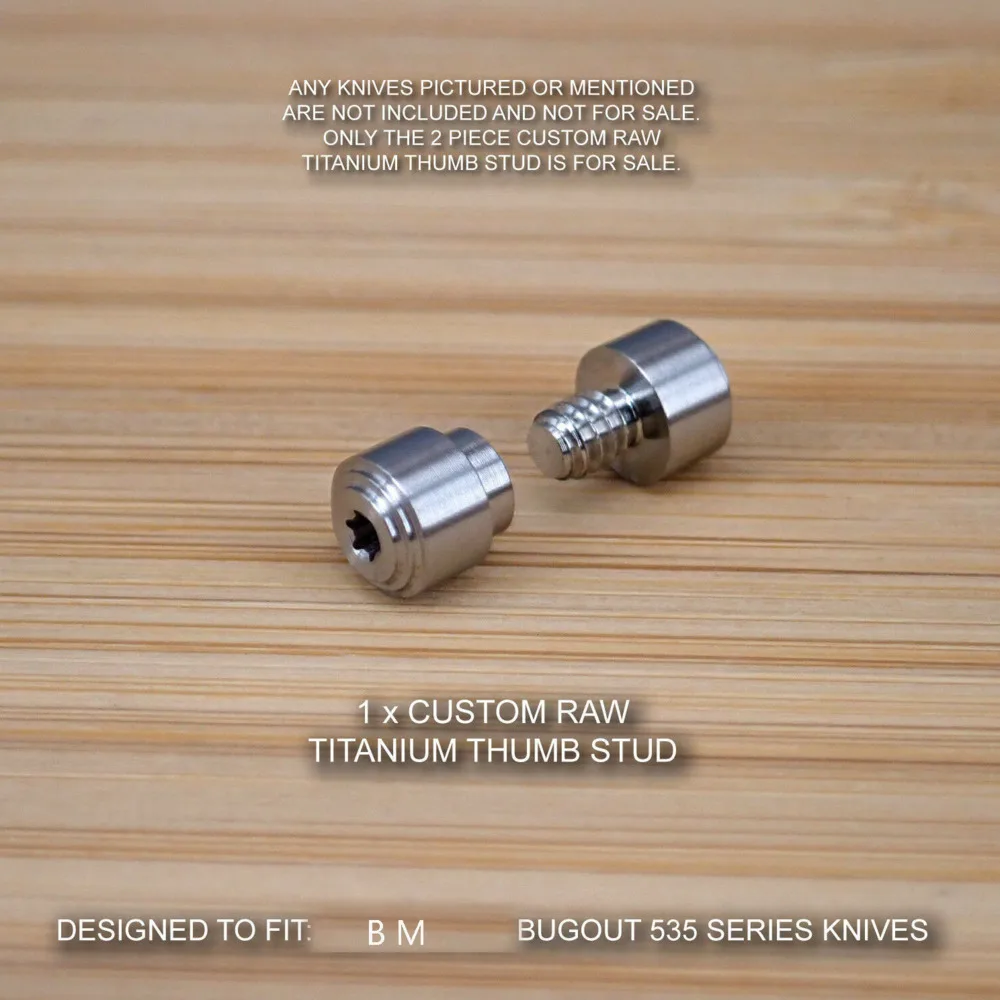 Perno de pulgar de aleación de titanio, clavos de empuje, tornillos DIY diseñados para cuchillos de la serie BM 535, accesorios personalizados para acampar al aire libre - imagen 2