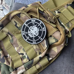 Parche táctico bordado Octopus Compass – Insignia con velcro