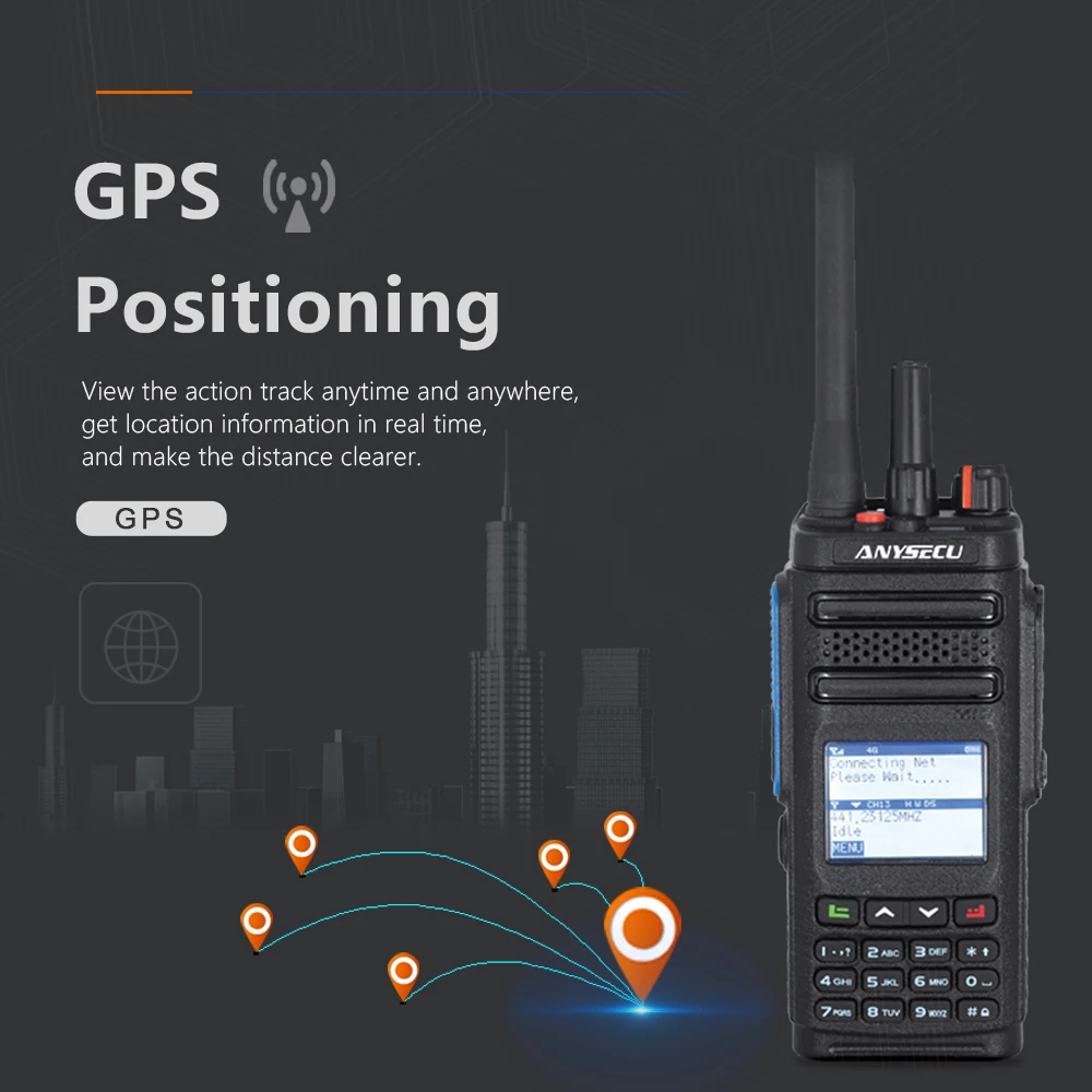 ANYSECU DMR Walkie Talkie POC-DM68 DMR Smartphone UHF o VHF impermeable resistente red PoC Radio portátil DM-68 - imagen 4