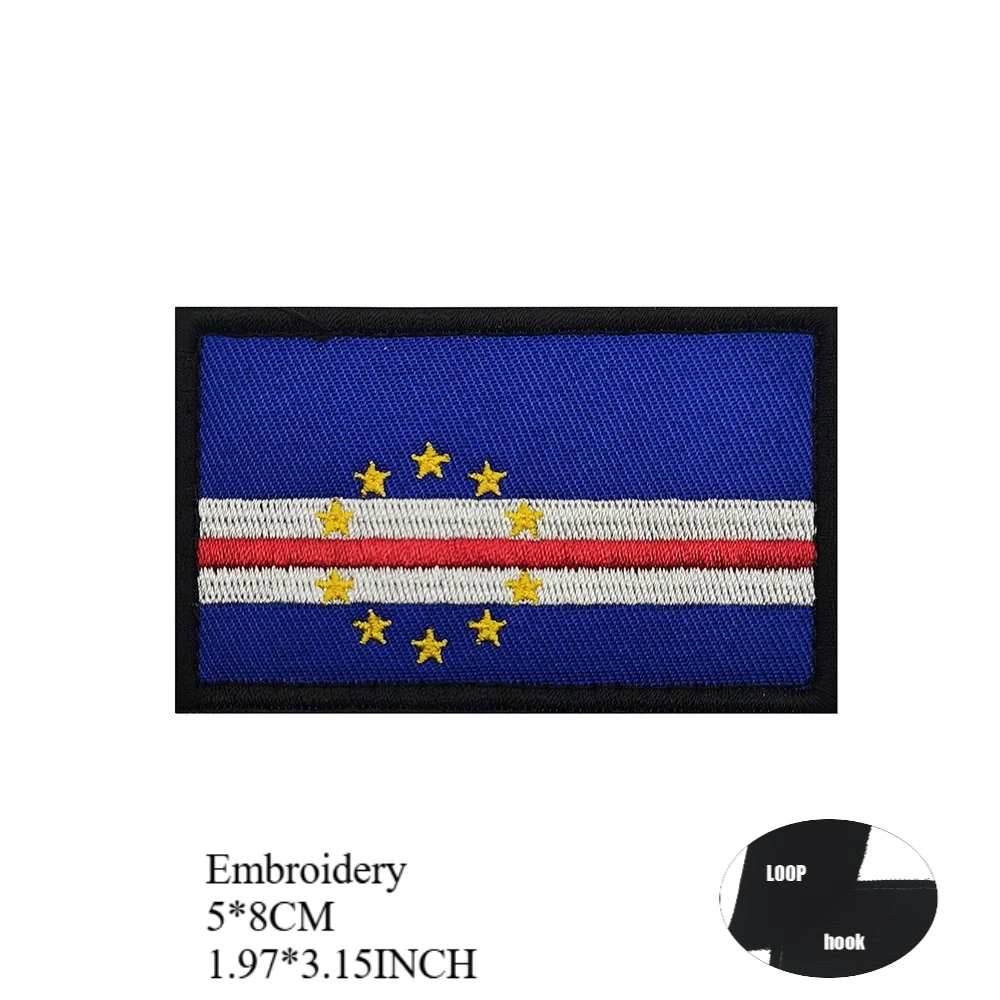 Bulgaria Marruecos Sud Ghana África Egipto Tanzania Ruanda Ouganda Mauricio Argelia Guinea África Central Parches de bandera bordados - imagen 3