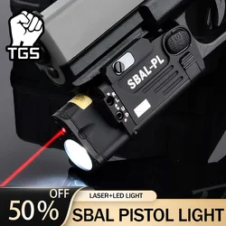 SBAL PL Linterna táctica LED luz blanca láser RG estrobo